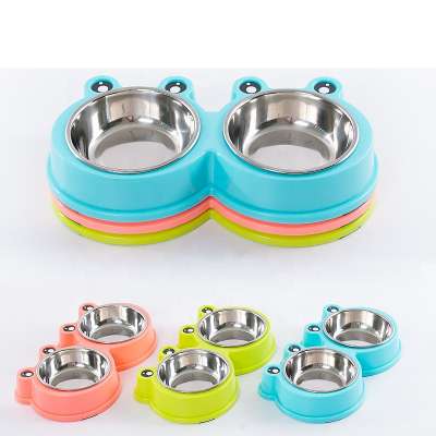 pet plastic and steel bowl