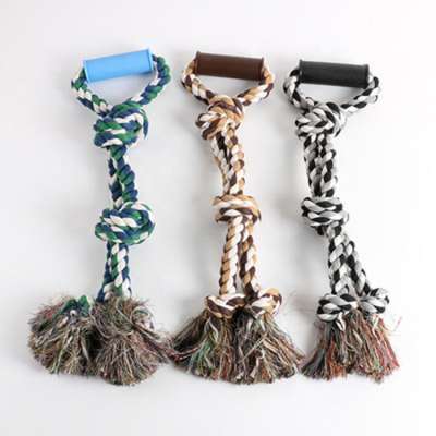 High quality hand ring cotton rope ball dog rope pet cotton